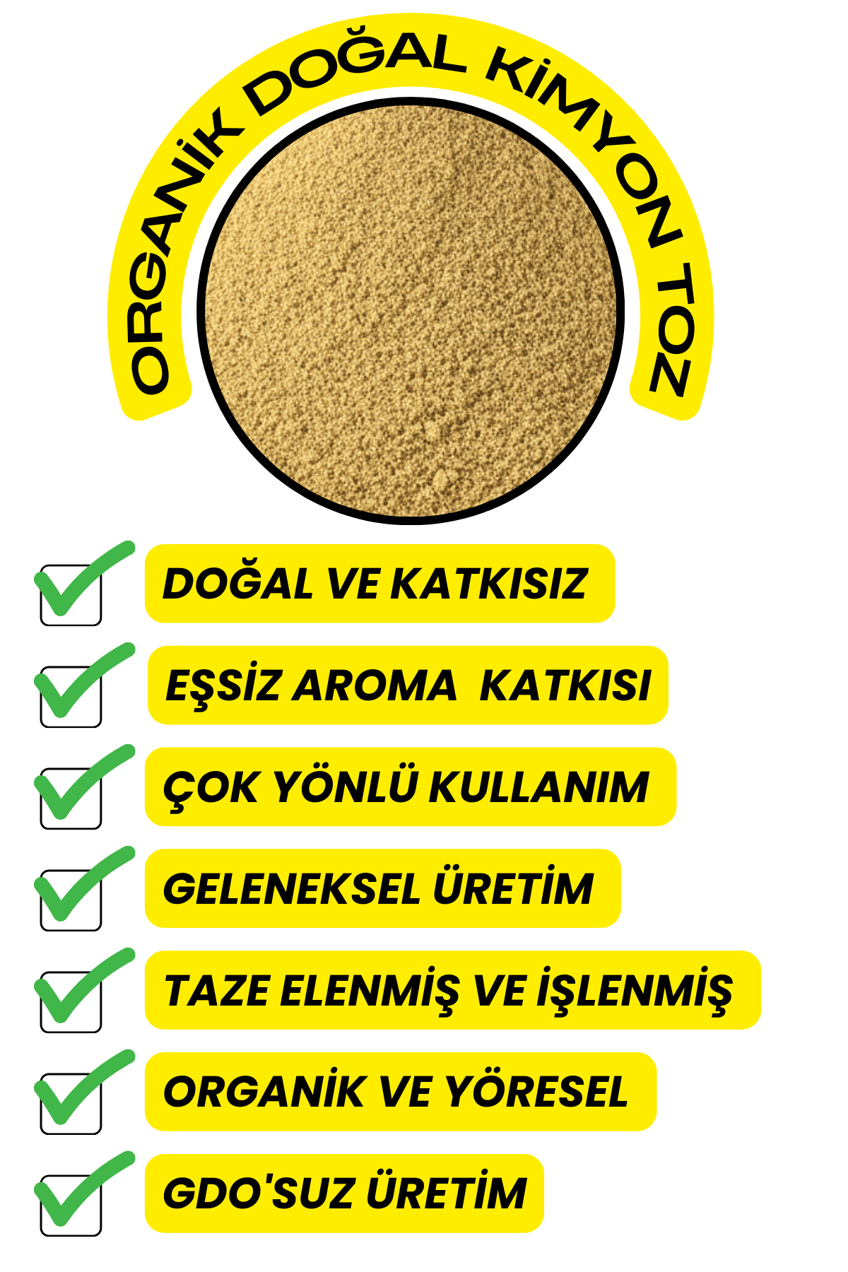 Kimyon Toz (Taze Öğütülmüş,Katkısız)