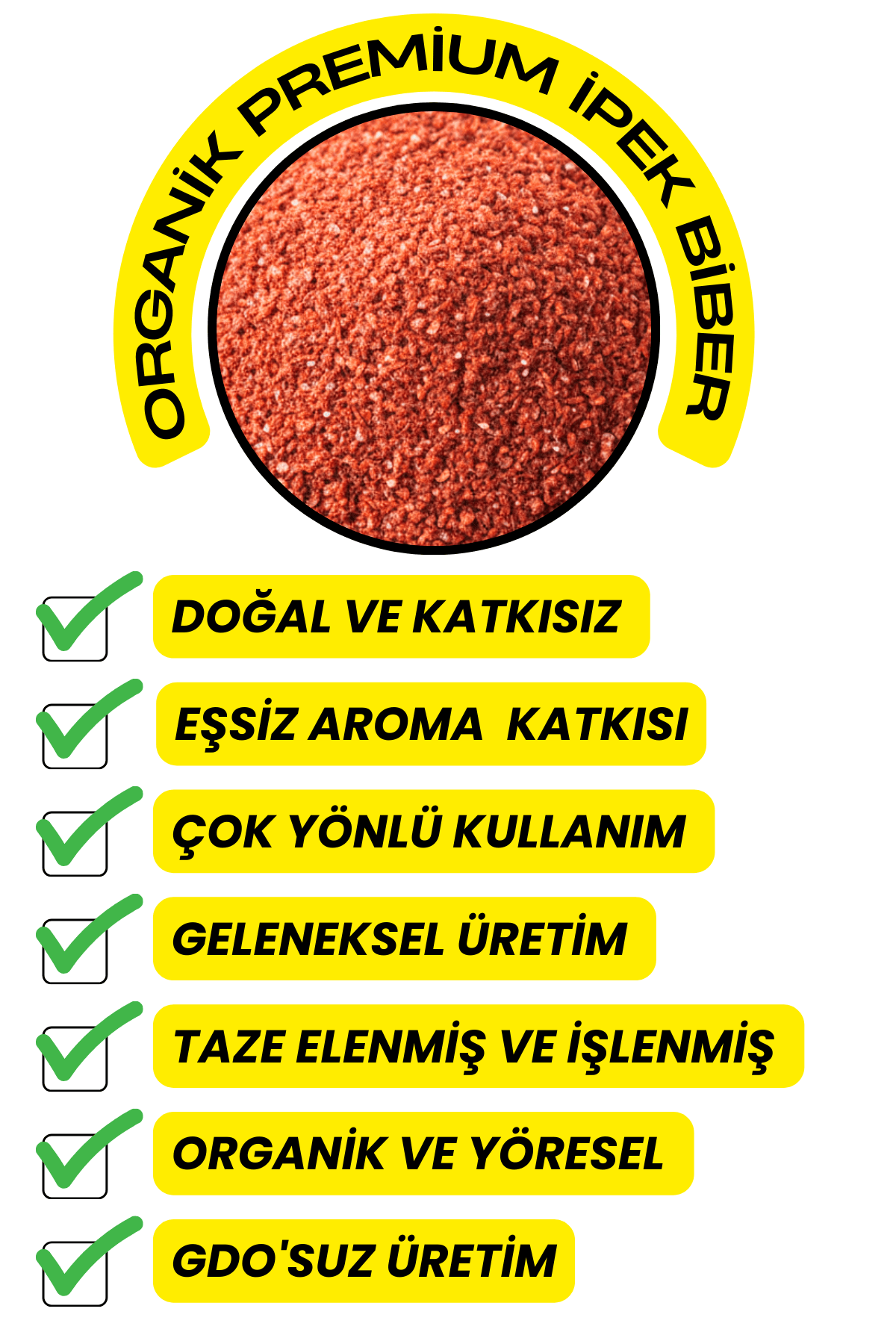 Premium İpek Biber (Organik ,Katkısız ,Yöresel)