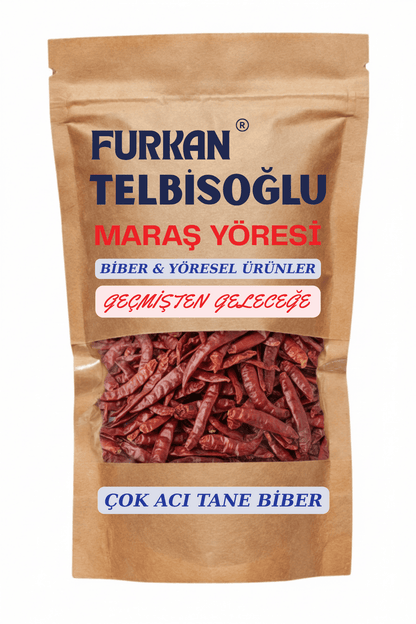 Çok Acı Tane Biber (Organik,Katkısız,Yöresel)
