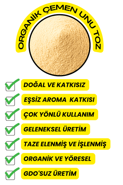Çemen Unu Toz (Katkısız, Yeni Mahsül)