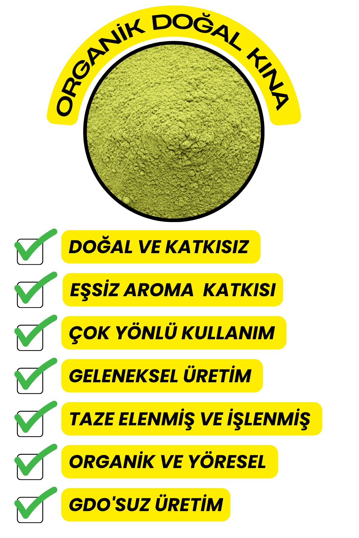 Doğal Saf Naturel Toz Kına ( Organik, Yeni Mahsül)