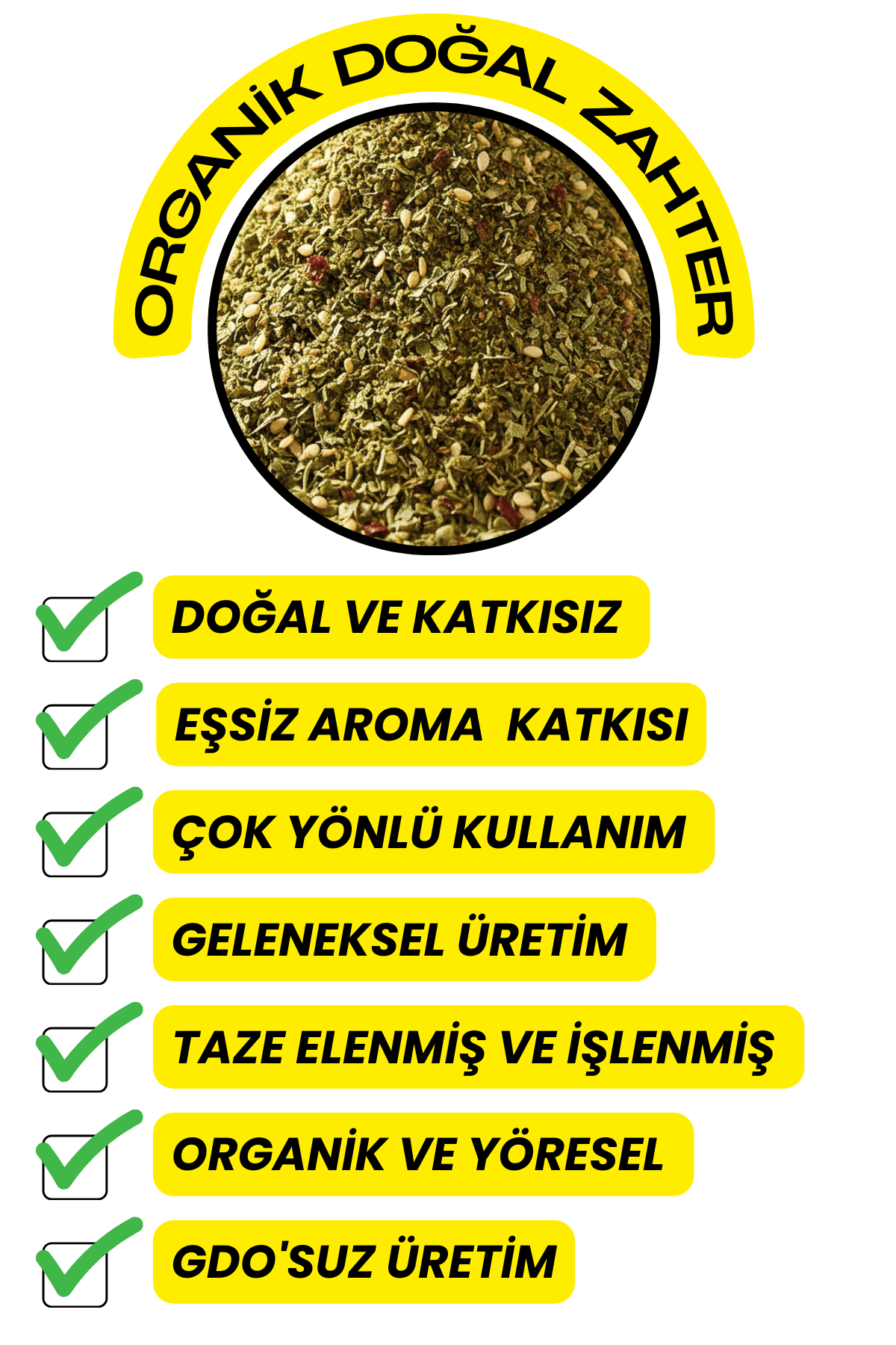 Organik Zahter (Yeni Mahsül,Yöresel)