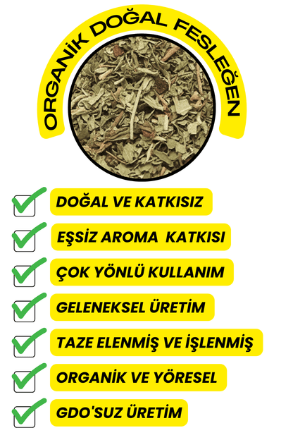 Fesleğen (Katkısız,Elenmiş,Organik)