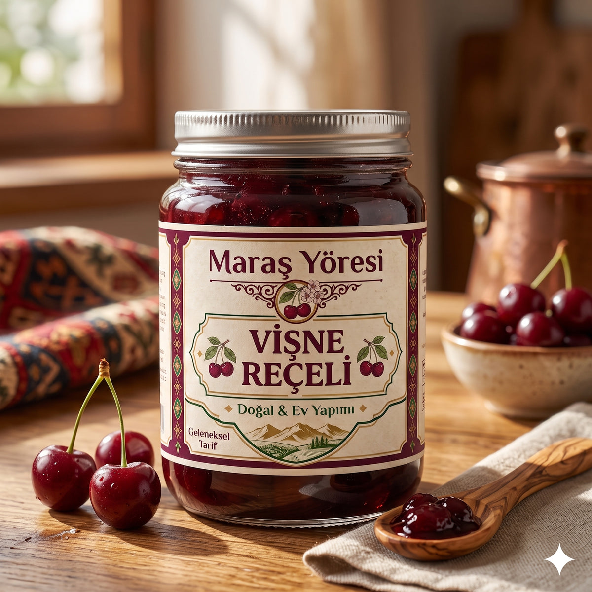 Vişne Reçeli (Doğal,Yeni)