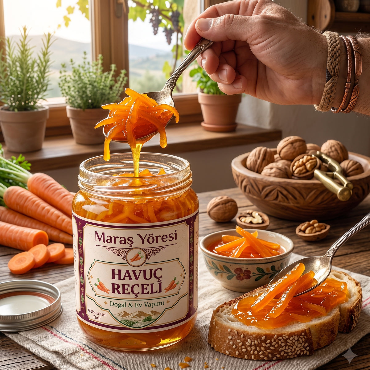 Havuç Reçeli (Doğal,Yöresel)