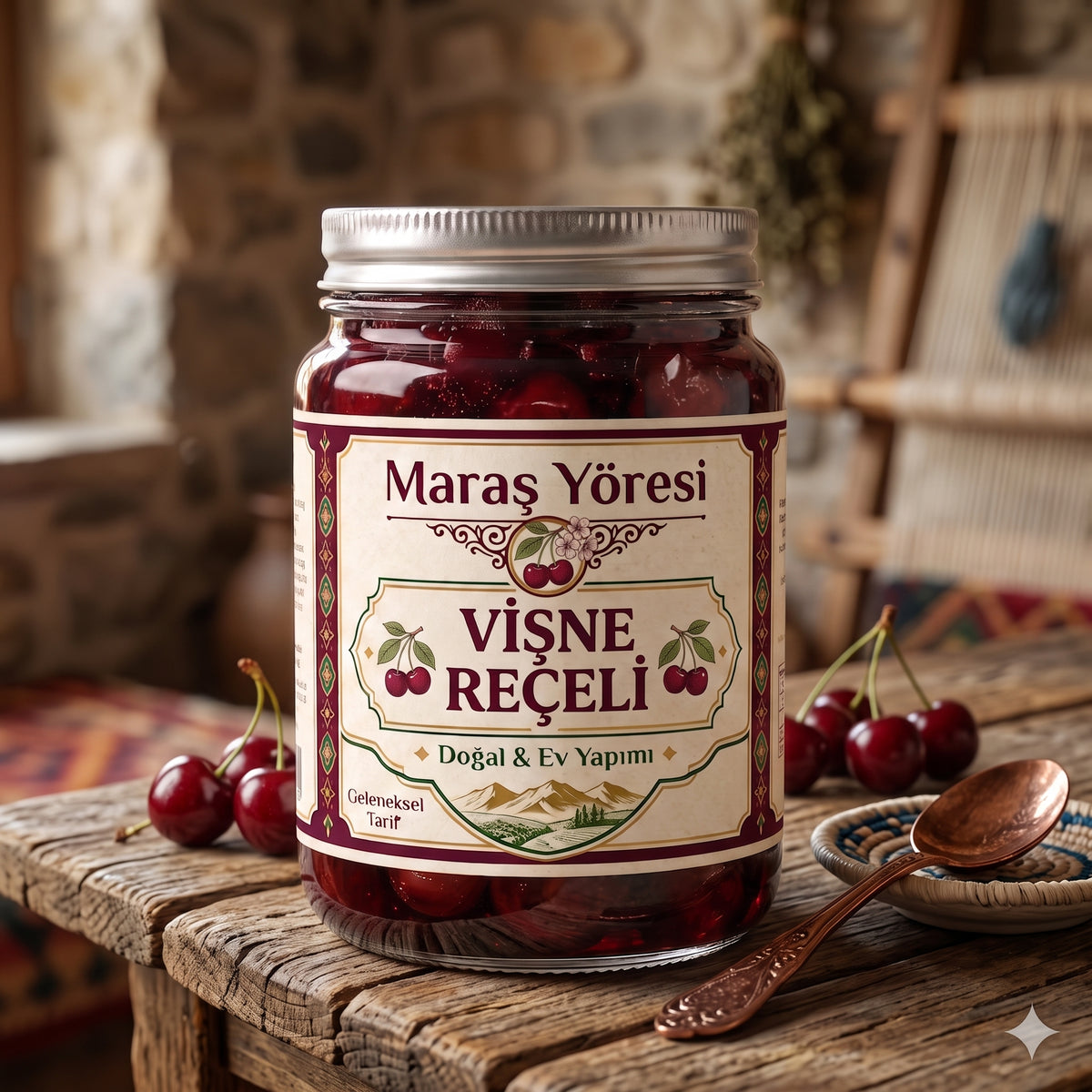 Vişne Reçeli (Doğal,Yeni)