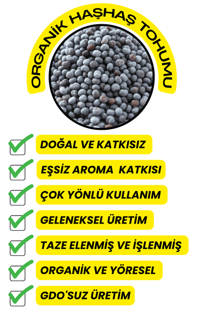 Haşhaş Tohumu  (Elenmiş,Katkısız,Yeni Mahsül)