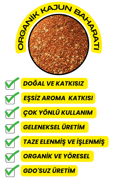 Kajun Baharatı (Katkısız ,Elenmiş,Organik)