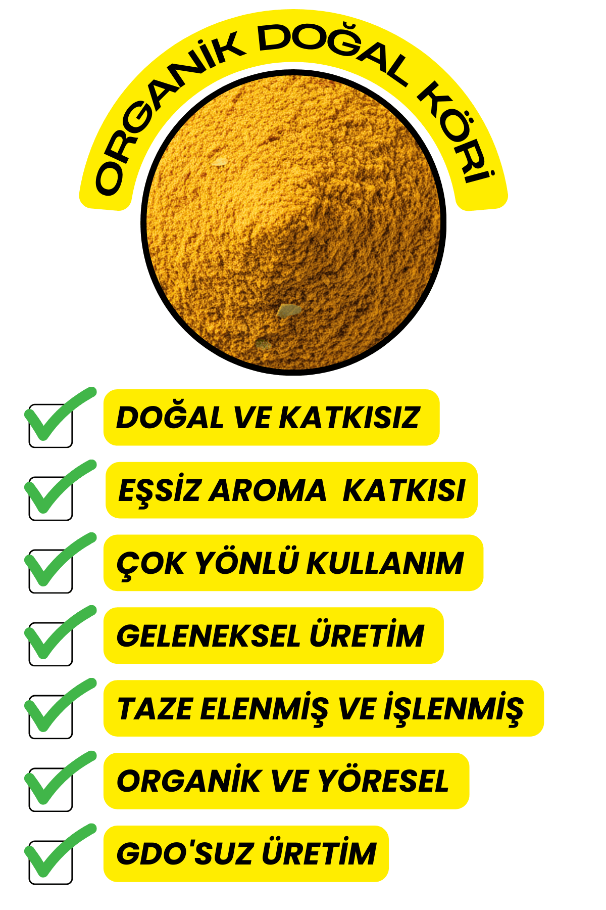 Köri (Taze Öğütülmüş,Katkısız,Yeni Mahsül )