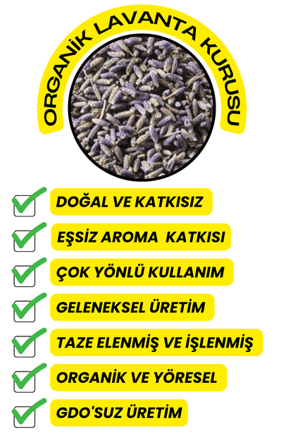 Doğal Lavanta  (Organik,Elenmiş,Yeni Mahsül)