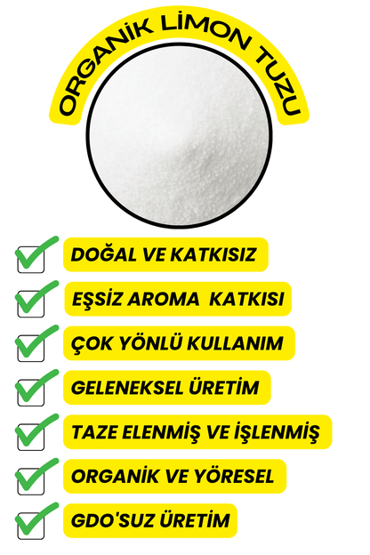 Limon Tuzu  (Katkısız,Yeni Mahsül)