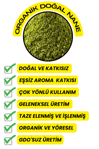 Nane - (Doğal Kurutulmuş, Elenmiş,Katkısız)