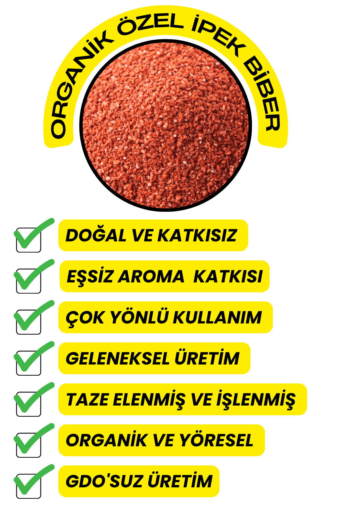 Özel İpek Biber (Organik ,Katkısız ,Yöresel)