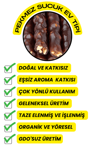 Pekmez Sucuk Ev Yapımı (Organik,Yeni Mahsül,Katkısız)