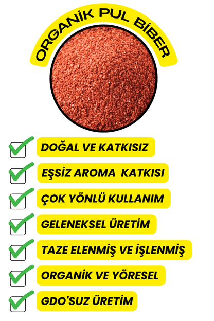 Pul Biber (Organik,Katkısız,Yöresel)