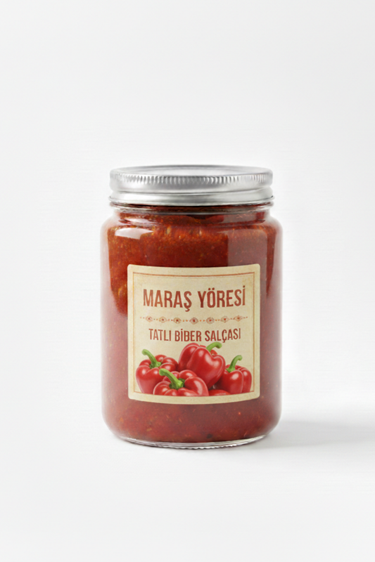 Tatlı Biber Salçası (Organik,Katkısız) Maraş Yöresi
