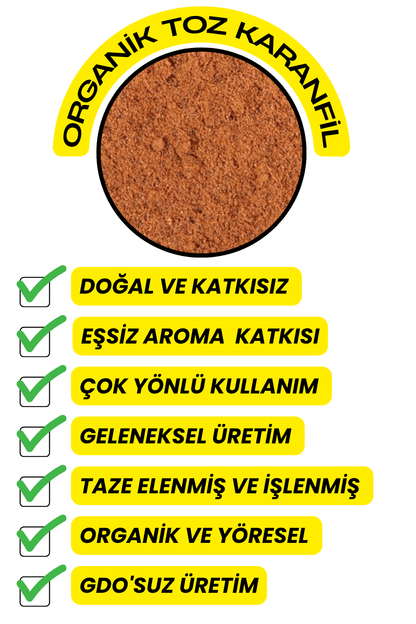 Karanfil Toz (Taze Öğütülmüş,Organik,Yöresel)